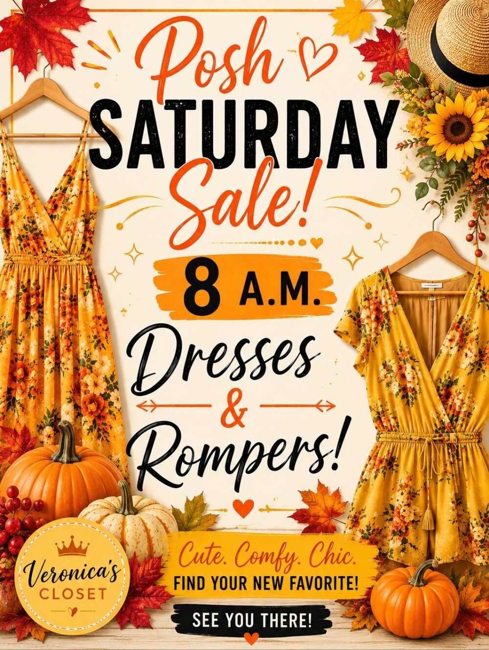 Saturday Dresses & Rompers 8am